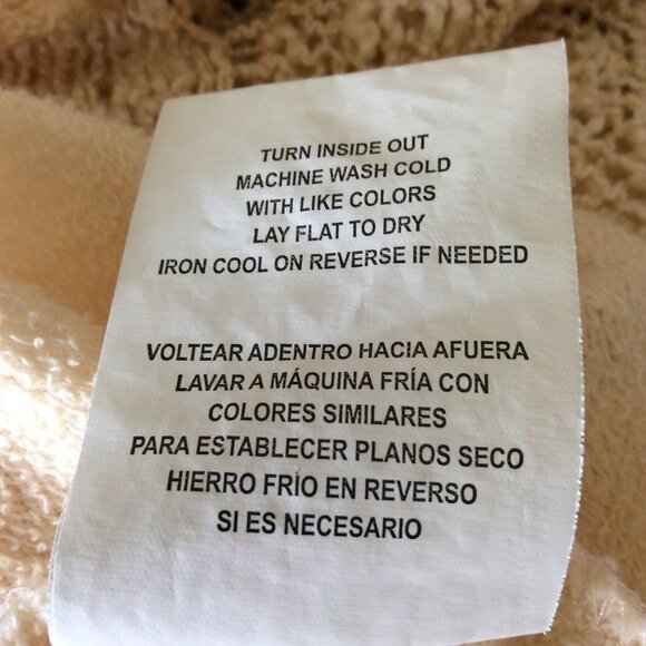 WEST Coast By T&S Womens Top Size XL Beige Hooded - Picture 12 of 12